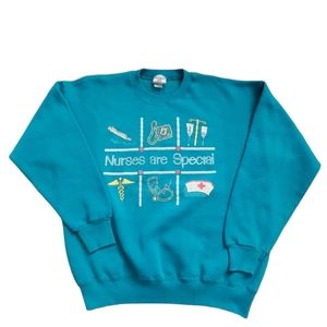 VTG Sturdy Sweats By Lee Nurses Are Special Sweatshirt 90s USA Retro SZ Large